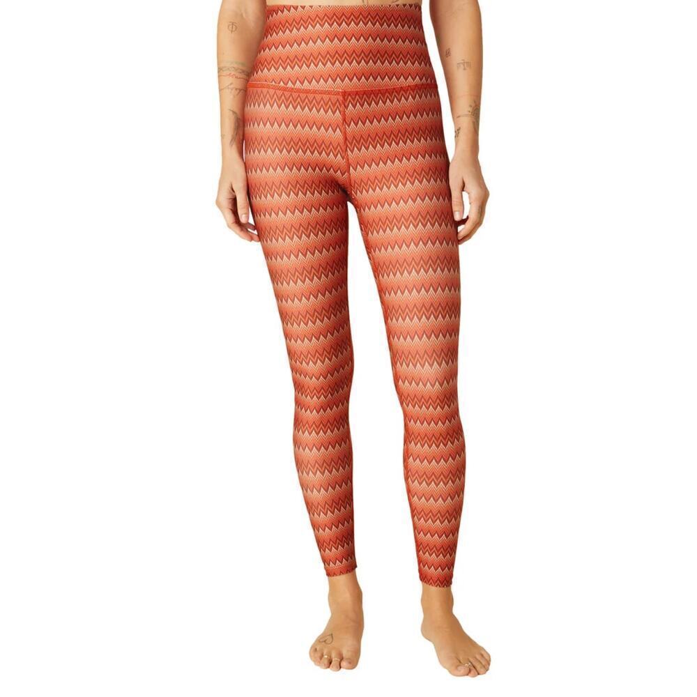 💰Beyond Yoga NEW XS Printed High Waisted MIDI Leggings Sustainable Exercise